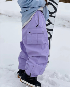 Pantalones de esquí holgados Crago de alta calidad, pantalones impermeables para Snowboard al aire libre con característica a prueba de viento, pierna ancha, ajuste holgado, estilo de calle alta - Product Image 4