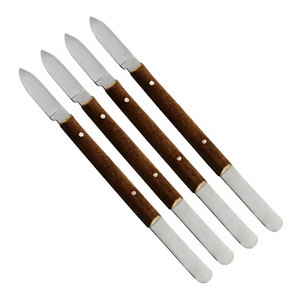 Lot de 4 Spatules Manuelles en Acier Inoxydable Allemand pour Cire Dentaire – Petites Couteaux à Sculpture et à Découper pour Technicien Dentaire - Product Image 1