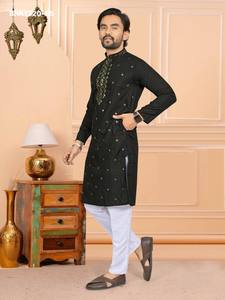 ชุดคุร์ตะผ้าเรยอนคุณภาพพรีเมียม 14 กก. พร้อมงานปักลายชิเนการี  คอลเลคชั่นชุดนอนผ้าฝ้าย  ผลิตโดยผู้ผลิตจากเมืองสุรัต - Product Image 2