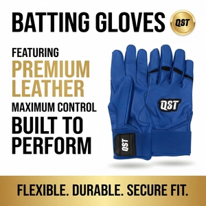 Guantes de Bateo de Béisbol Personalizables con Cierre Elástico en la Muñeca, Ajuste Cómodo, de Cuero Ligero para Entrenamiento y Competencia - Product Image 2
