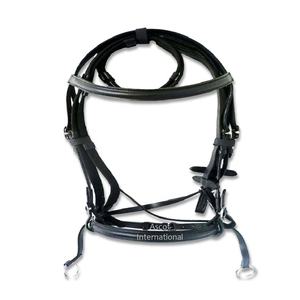 Cabecera de Carreras de Caballos de cuero genuino con riendas a juego Hebillas de acero inoxidable Venta al por mayor Equipo de Carreras de Caballos - Product Image 6