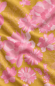 Tela de Lino y Algodón con Estampado de Rosas Amarillas, Textil Floral Tejido para Decoración del Hogar, Tapicería, Cortinas y Costura - Product Image 3