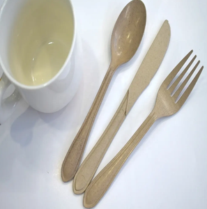 Ensemble de couverts écologiques ultra-légers, couteau, fourchette, cuillère, vaisselle pour la randonnée en plein air, la randonnée pédestre, la survie, fabriqué au Vietnam - Product Image 2