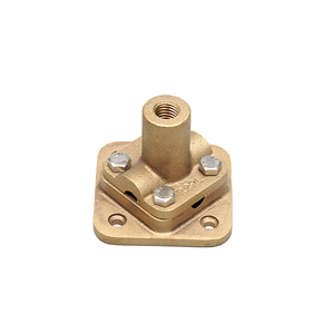 Messing-Blitzableiter-Basisplatte mit Vier Löchern zur Erdungsanbindung - Product Image 6