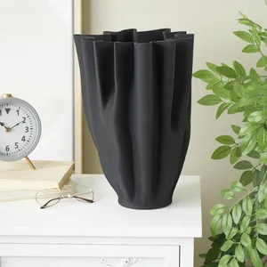 Vase à fleurs en fer fait main durable, design côtier, écologique, pour table de Noël - ZAHID EXPORTS Vente en gros ZE-3593N - Product Image 4