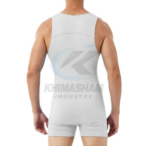 High Quality Custom Men's <b>Wrestling</b> Singlet Quick Dry Lightweight Breathable 220g Polyester Spandex Customized Packing OEM - Product Image 3