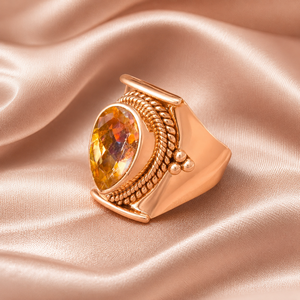 925 Sterling Silver <b>Citrine</b> <b>Ring</b> Handmade Boho Statement <b>Ring</b> Oval <b>Citrine</b> Gemstone Vintage Women Jewelry Gift for Anniversary - Product Image 6