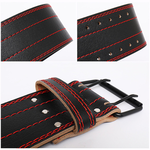 Ceintures de musculation en cuir de vachette de haute qualité, personnalisées avec logo imprimé, robustes, respirantes, pour la musculation et l'entraînement physique - Product Image 3