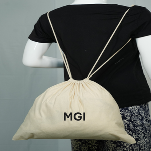 Sac à dos personnalisable en toile de coton doux avec cordon de serrage, doublure en coton biologique imperméable, dos ergonomique, capacité 23L pour - Product Image 2