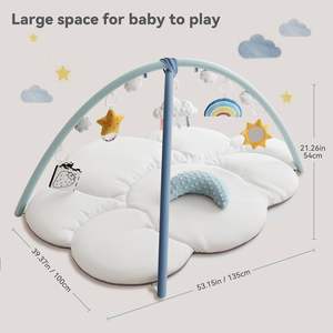 Tapis de jeu en forme de nuage doux personnalisé pour les nouveau-nés cadeaux de <span class=keywords><strong>douche</strong></span> de bébé - Product Image 2
