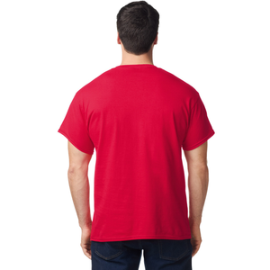 เสื้อยืดผู้ชายสีแดง คอตตอน แขนสั้น คอกลม สไตล์ลำลอง สำหรับผู้ใหญ่ ขายส่งเสื้อเปล่า - Product Image 3