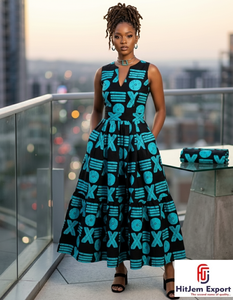 Tela Ankara Africana Estampada al por Mayor, 100% Algodón, para Marcas de Moda de Nigeria, Ghana y Senegal, Textil Africano Estampado para Vestidos - Product Image 6