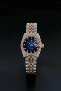 Montre Ronde Alexander Ferros 8201D/05 avec Verre Saphir, 50 m, Bouton Poussoir, Fermoir Caché, Acier Inoxydable, Résistante à l'Eau, Tendance - Product Image 4