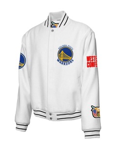เสื้อแจ็คเก็ตกันลมรักษ์โลกสไตล์สตรีทแวร์หนัง Golden State - Product Image 3