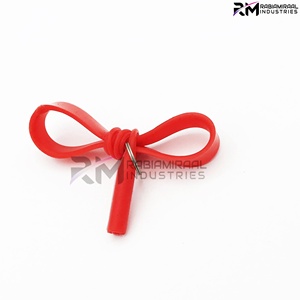 Bracelet en caoutchouc de couleur rouge pour pince à épiler, Extension de cils, pinces à épiler, Bracelets, bandes protectrices, couleurs personnalisées - Product Image 4
