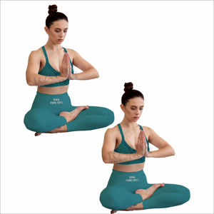 Conjuntos de yoga para mujer, conjunto deportivo de dos piezas con leggings elásticos y sujetador deportivo acolchado para correr y gimnasio - Product Image 4
