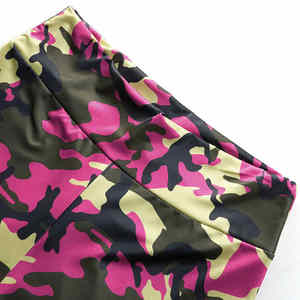 Fitness camuflaje elástico correr al aire libre pantalones cortos de yoga - Product Image 3