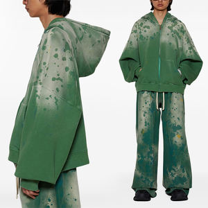 Sudadera con Capucha Casual Vintage de Alta Calidad para Hombre, Estilo Lavado Ácido, Tejido de Punto Grueso, Corte Holgado, para Otoño - Product Image 3