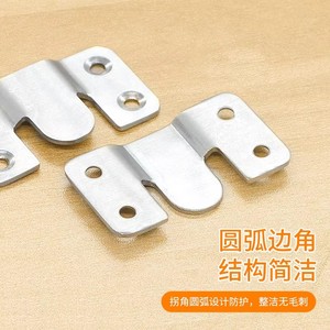 Boucles de fixation pour lit en bois massif, accessoires de quincaillerie de connexion pour meubles en acier inoxydable de 1,9 mm - Product Image 5