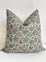 Nouvel arrivage de housse de coussin en lin Premium Hand Block imprimé décoratif housse de coussin en coton taie d'oreiller pour approvisionnement en vrac par ITHL