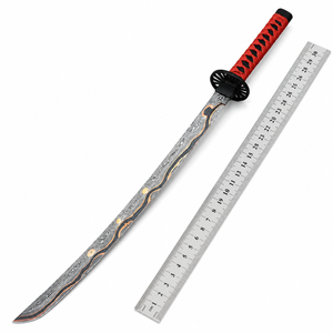 Espada Katana de Cobre Damasco Hecha a Mano |   Cuchilla de samurái japonesa de espiga completa |   Regalo para coleccionistas, hoja de cobre forjada a mano, regalo para él - Product Image 1
