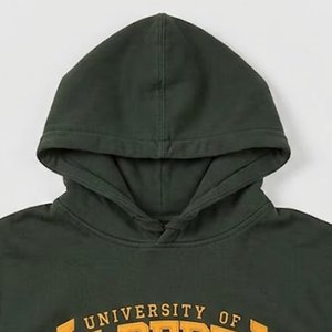 Sudadera con Capucha para Mujer al por Mayor con Logotipo Personalizado, Verde, de Algodón y Felpa, con Bolsillos, Estampado de Logotipo Frontal, Ropa de Otoño, Estilo Urbano - Product Image 5