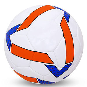 Ballons de football en cuir, prix de gros, fabricant, impression de logo personnalisée, ballons de football pakistanais, taille 5, fabrication mécanique. - Product Image 2