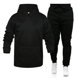 Top Brand Logo Print Apparels New Winter Fleece Hooded Sweatshirts Sweatsuit Set Full Running Hooded And Pants Tracksuits - Product Image 5