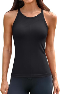 Custom Front Print Logo Crop Top with Removable <b>Pads</b> Active Stretch Polyester/Spandex Yoga Workout Vest for Women - Product Image 6