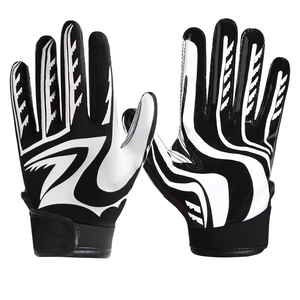 Precision Fit American Football Gloves Ultra-<b>Sticky</b> Silicone Palm Custom Logo Professional Receiver Training Gear Factory Direct - Product Image 5
