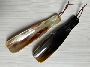 Calzador de cuerno de buey real/calzador corto y largo India/calzador de mango largo - Product Image 4