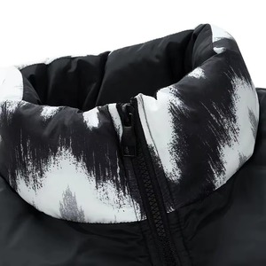 Veste Softshell Homme Personnalisée pour le Golf en Plein Air, Col Montant, Fermeture Éclair, Patchwork, Réversible, Blocs de Couleurs, Imperméable, Vente en Gros OEM - Product Image 5