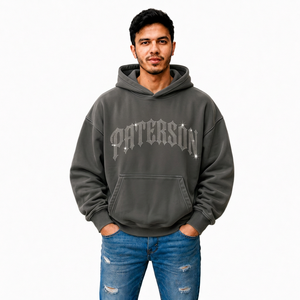 Sweat-shirt à capuche personnalisé pour homme, 400 g/m² en molleton de coton, sweat-shirt à capuche avec graphisme personnalisé, sweat-shirt de marque streetwear pour homme - Product Image 2