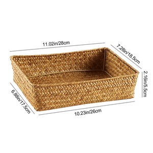 Seagrass basket with a sturdy <b>iron</b> frame Handmade Storage Basket Wholesale eco-friendly Made in Viet - Product Image 2
