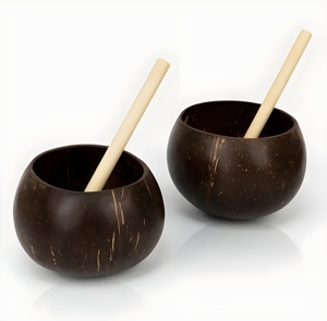Noix de coco tasses prix bon marché personnaliser gravure logo accepté - Product Image 6