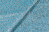 Tissu brocart floral écologique respirant en poly tissé, doux, brillant et léger, 44 pouces, pour robes ethniques et artisanat de couture pour filles