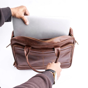 Hot Sale Fashion <b>Leather</b> <b>Laptop</b> <b>Bag</b> Made In High Quality Lightweight High Quality Large Capacity <b>Leather</b> <b>Laptop</b> <b>Bag</b> For Unisex - Product Image 6