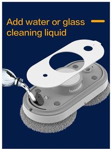 หุ่นยนต์ทำความสะอาดกระจกไฟฟ้าอัตโนมัติสำหรับบ้านและโรงแรม 3 โหมด ระบบนำทางอัจฉริยะ ทำความสะอาดได้ไร้รอยขีดข่วน - Product Image 2