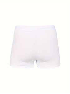 Calzoncillos bóxer clásicos de color sólido para hombre, de punto, de tiro medio, de secado rápido, antibacterianos, de tacto suave, de algodón y elastano, transpirables - Product Image 2