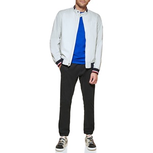 Chaqueta Varsity Delgada Personalizada para Hombre con Bordado, Estilo Vintage, Material de Poliéster, Venta al Por Mayor - Product Image 1
