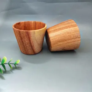 Tazas de madera natural de alta calidad para café, té y leche-Tazas hechas a mano al por mayor para fiestas - Product Image 3