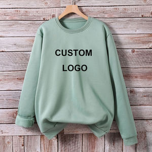 เสื้อสเวตเชิ้ตคอกลมผ้าเฟรนช์เทอร์รี่คุณภาพสูงสำหรับทุกเพศ สไตล์ฮิปฮอป หนานุ่ม เหมาะสำหรับฤดูหนาว ขายส่ง - Product Image 4