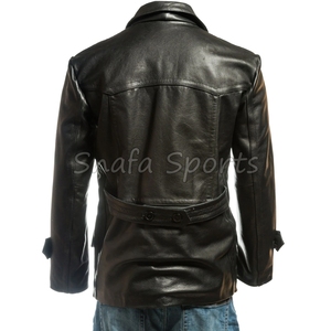 Manteau en peau de mouton de haute qualité pour homme, veste en cuir respirant de qualité supérieure, à double boutonnage, chaud et élégant, vêtements d'extérieur pour l'hiver - Product Image 4