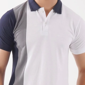 Chemises à manches courtes pour hommes, prix de gros, vêtements décontractés, nouveau design, couleur unie, respirantes, polos pour hommes - Product Image 6