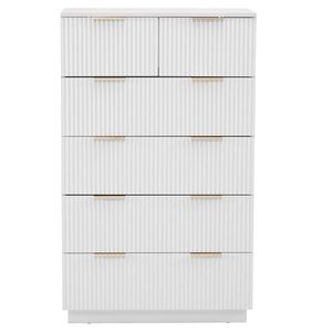 FCH White P2 Particle and Density Board 7241117cm Wavy Pattern Drawer Front Five Level Six Drawer Cabinet Organizer - Product Image 2