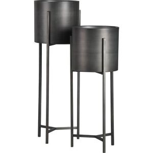 Jardinière en métal artistique avec support, créant des arrangements de plantes vertes décoratifs accrocheurs pour l'intérieur et l'extérieur, magnifiquement exécutés - Product Image 1