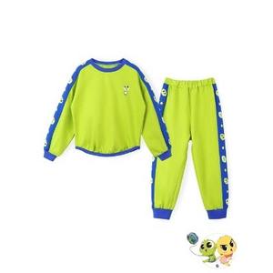 Ensemble de vêtements décontractés de style coréen OZKIZ pour garçons de 2 à 6 ans, printemps/automne, vente en gros, mode enfantine avec motif de dessin animé - Product Image 1