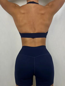 เสื้อชั้นในกีฬาสำหรับผู้หญิงแบบขายส่ง ออกแบบเองได้ รองรับแรงกระแทกสูง ไร้ตะเข็บ สายไขว้หลัง เหมาะสำหรับโยคะ ฟิตเนส วิ่ง และออกกำลังกาย - Product Image 6