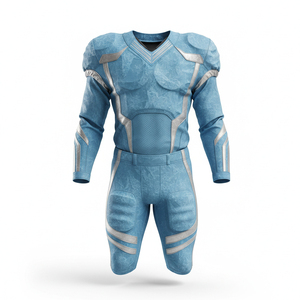 High Performance Custom American Football Uniforms Durable Polyester Spandex Blend V-Neck Shoulder <b>Pad</b> Fit Sports Apparel - Product Image 1