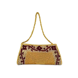 Luxury Hand Embroidered Silk Evening <b>Clutch</b> Bag Elegant Envelope Design Party <b>Wedding</b> Handbag Hot Selling Style - Product Image 1